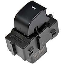 Front, Passenger Side Window Switch, Black, 1 Button, OE Solutions Series - Front, Passenger Side