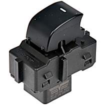 Front, Passenger Side or Rear, Driver or Passenger Window Switch, Black, 1 Button, OE Solutions Series