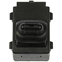 Front, Passenger Side or Rear, Driver or Passenger Window Switch, Black, 1 Button, OE Solutions Series