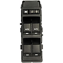 901-450 Front, Driver Side OE Solutions Series Window Switch Black 6 Buttons