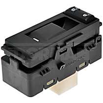 Front, Passenger Side Window Switch, Without One Touch Up and Down, Black, OE Solutions Series