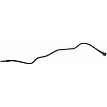 Fuel Line, 0.32 in. ID; 0.39 in. OD, Evap Cannister Purge Hose On Fuel Tank, Black, Nylon - Rear