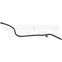 Help Series Oil Dipstick Tube - Black, Steel, Direct Fit