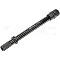 917-475 Help Series Oil Dipstick Tube - Black, Steel, Direct Fit