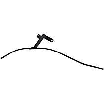 Help Series Oil Dipstick Tube - Black, Steel, Direct Fit