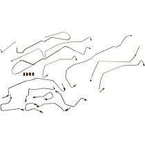 Brake Line, 4-Wheel ABS; With Rear Drum, OE Solutions Series - 