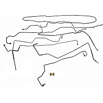 919-295 Brake Hydraulic Line Kit