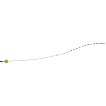 921-018 Help Series Automatic Transmission Dipstick - Yellow, Steel, Non-locking, Sold individually