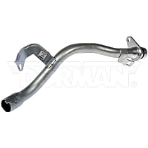 Help Series Oil Dipstick Tube - Silver, Steel, Direct Fit