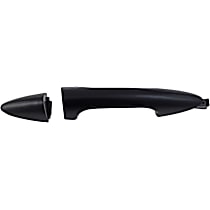 Front or Rear, Passenger Side Black Exterior Door Handle, Without Key Hole, Help Series