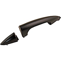 Rear, Driver Side Black Exterior Door Handle, Without Key Hole, Help Series