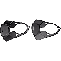 924-236 Front Brake Dust Shields Black, Steel, OE Solutions Series