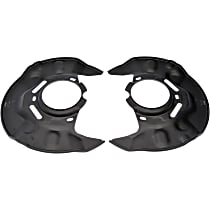 924-372 Front Brake Dust Shields Black, Steel, OE Solutions Series