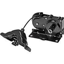 924-527 Spare Tire Carrier - Black, Steel and Plastic, Direct Fit, Assembly