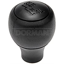 926-326 Shift Knob - Black, Rubber and plastic, Direct Fit, Sold individually