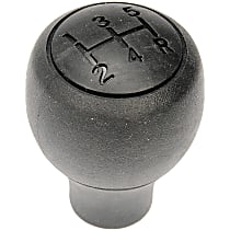 926-328 Shift Knob - Black, Rubber and plastic, Direct Fit, Sold individually