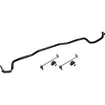 Front Sway Bar Kit, Exc. Low Effort Power Steering, Powdercoated Black