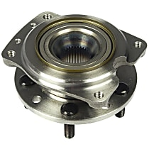 Front, Driver or Passenger Side Wheel Hub, 5 Lugs, Sensor Not Included, OE Solutions Series