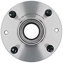 Rear Wheel Hub, 4 Lugs, Sensor Not Included, OE Solutions Series