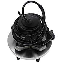 Front, Driver or Passenger Side Wheel Hub, High Level Service Design, 5 Lugs, Sensor Not Included, OE Solutions Series