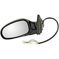 955-101 Driver Side Mirror, Power Adjust, Heated, Power Folding, Black, No Signal Light, No Memory, No Puddle Light, No Auto-Dimming, No Blind Spot Feature