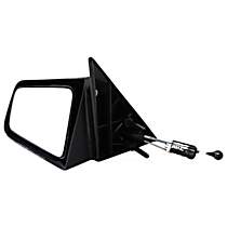 955-127 Driver Side Mirror, Manual Adjust, Non-Heated, Non-Folding, Black, No Signal Light, No Memory, No Puddle Light, No Auto-Dimming, No Blind Spot Feature