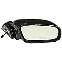 Passenger Side Mirror, Manual Adjust, Non-Heated, Black, Non-Folding, No Signal Light, No Blind Spot Feature, No Memory, No Puddle Light, No Auto-Dimming