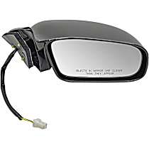 Passenger Side Mirror, Power Adjust, Non-Heated, Non-Folding, Black, No Signal Light, No Memory, No Puddle Light, No Auto-Dimming, No Blind Spot Feature