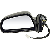 955-1313 Driver Side Mirror, Power Adjust, Heated, Non-Folding, Black, No Signal Light, No Memory, No Puddle Light, No Auto-Dimming, No Blind Spot Feature