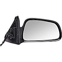 Passenger Side Mirror, Power Adjust, Heated, Black, Non-Folding, No Signal Light, No Blind Spot Feature, No Memory, No Puddle Light, No Auto-Dimming
