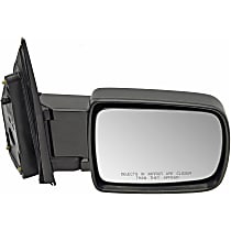 955-1327 Passenger Side Mirror, Manual Adjust, Non-Heated, Manual Folding, Black, No Signal Light, No Memory, No Puddle Light, No Auto-Dimming, No Blind Spot Feature