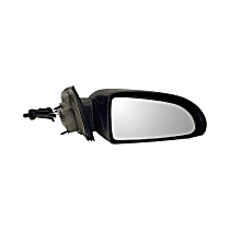 Passenger Side Mirror, Coupe; Manual, Manual Adjust, Non-Heated, Black, Manual Folding, No Signal Light, No Blind Spot Feature, No Memory, No Puddle Light, No Auto-Dimming, OE Replacement Series