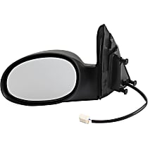 Driver Side Mirror, 4-Door, Power Adjust, Non-Heated, Black, Non-Folding, No Signal Light, No Blind Spot Feature, No Memory, No Puddle Light, No Auto-Dimming
