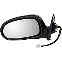955-1410 Driver Side Mirror, Power Adjust, Heated, Power Folding, Black, No Signal Light, No Memory, No Puddle Light, No Auto-Dimming, No Blind Spot Feature
