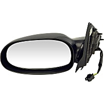 Driver Side Mirror, Power Adjust; Non-Heated, Black, Non-Folding, No Signal Light, No Blind Spot Feature, No Memory, No Puddle Light, No Auto-Dimming
