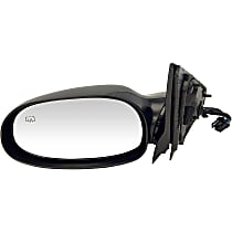 Driver Side Mirror, Power Adjust; Heated, Black, Non-Folding, No Signal Light, No Blind Spot Feature, No Memory, No Puddle Light, No Auto-Dimming