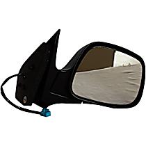 955-1472 Passenger Side Mirror, Power Adjust, Heated, Power Folding, Black, No Signal Light, No Memory, No Puddle Light, No Auto-Dimming, No Blind Spot Feature