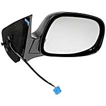 955-1473 Passenger Side Mirror, Power Adjust, Non-Heated, Power Folding, Black, No Signal Light, No Memory, No Puddle Light, No Auto-Dimming, No Blind Spot Feature