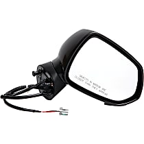 955-1703 Passenger Side Mirror, Power, Non-Heated, Power Folding, Black, No Signal Light, No Memory, No Puddle Light, No Auto-Dimming, No Blind Spot Feature