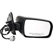 Passenger Side Mirror, Power Adjust, Non-Heated, Manual Folding, Black, No Signal Light, No Memory, No Puddle Light, No Auto-Dimming, No Blind Spot Feature