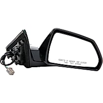 955-1792 Passenger Side Mirror, Power, Heated, Power Folding, Black, No Signal Light, No Memory, No Puddle Light, No Auto-Dimming, No Blind Spot Feature