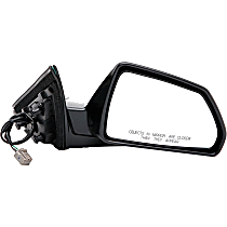 955-1794 Passenger Side Mirror, Power, Heated, Power Folding, Black, No Signal Light, With Memory, No Puddle Light, No Auto-Dimming, No Blind Spot Feature