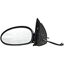 955-1875 Coupe Driver Side Mirror, Power Adjust, Non-Heated, Manual Folding, Black, No Signal Light, No Memory, No Puddle Light, No Auto-Dimming, No Blind Spot Feature