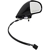 955-318 Passenger Side Mirror, Power Adjust, Non-Heated, Non-Folding, Black, No Signal Light, No Memory, No Puddle Light, No Auto-Dimming, No Blind Spot Feature