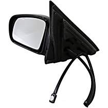 955-320 Driver Side Mirror, Power Adjust, Non-Heated, Non-Folding, Black, No Signal Light, No Memory, No Puddle Light, No Auto-Dimming, No Blind Spot Feature