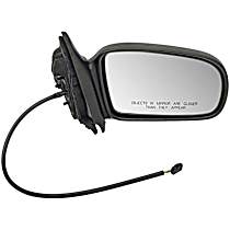 955-321 Passenger Side Mirror, Power Adjust, Non-Heated, Non-Folding, Black, No Signal Light, No Memory, No Puddle Light, No Auto-Dimming, No Blind Spot Feature