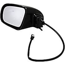 955-326 Driver Side Mirror, Power Adjust, Non-Heated, Power Folding, Black, No Signal Light, No Memory, No Auto-Dimming
