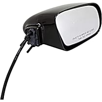 955-327 Passenger Side Mirror, Power Adjust, Non-Heated, Non-Folding, Black, No Signal Light, No Memory, No Puddle Light, No Auto-Dimming, No Blind Spot Feature