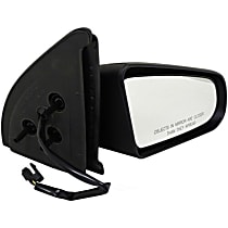 Passenger Side Mirror, Power Adjust, Non-Heated, Black, Non-Folding, No Signal Light, No Blind Spot Feature, No Memory, No Puddle Light, No Auto-Dimming