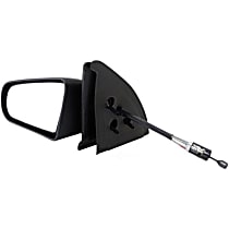 Driver Side Mirror, Manual, Manual Adjust, Non-Heated, Black, Non-Folding, No Signal Light, No Blind Spot Feature, No Memory, No Puddle Light, No Auto-Dimming